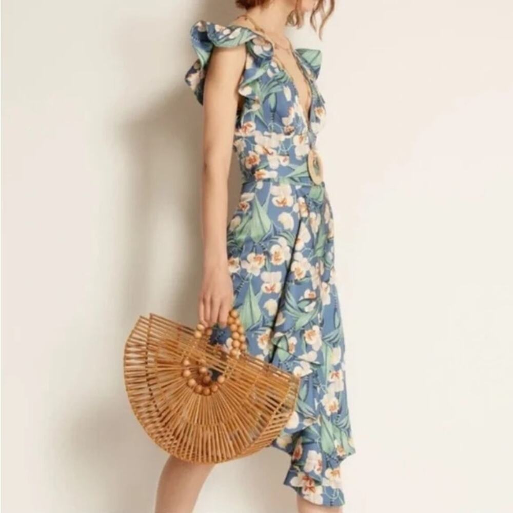 PatBO Floral Belted Midi Dress - Picture 16 of 16
